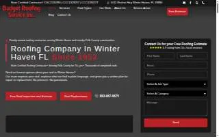 Budget Roofing of South Hadley website