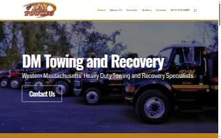 DM Towing of South Hadley website