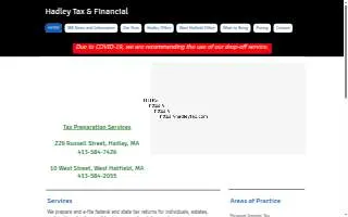 Hadley Tax & Financial website
