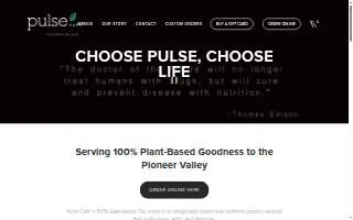 Pulse Cafe website