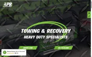 APR Towing & Recovery of Southbridge website