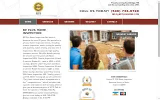 BP Plus Home Inspection website
