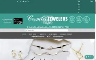 Cormier Jewelers website