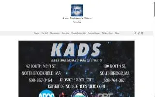Kara Anderson's Dance Studio website