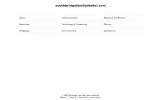 Southbridge Family Dental website