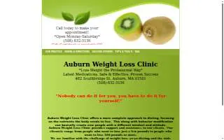 Auburn Weight Loss Clinic of Spencer website