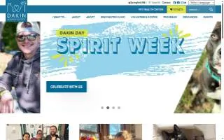 Dakin Humane Society website