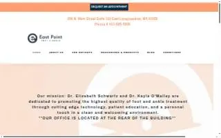 East Point Foot and Ankle, P.C. of Springfield website