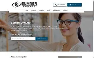 Sumner Eyecare of Springfield website
