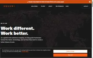Aquent Global Work Solutions website