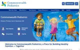 Commonwealth Pediatrics of Stoneham website
