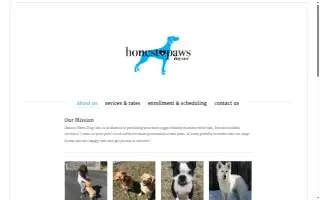 Honest Paws Dog Care website