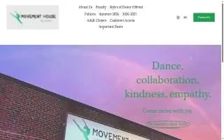 Movement House Dance Collaborative of Stoneham website
