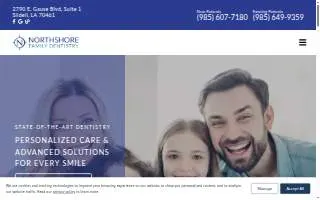 North Shore Family Dentistry website