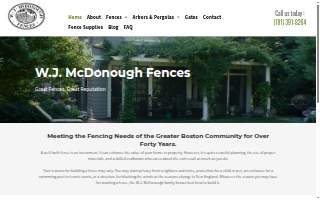 W J Mc Donough Fence Co of Somerville