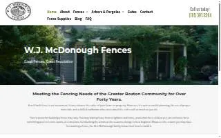 W J Mc Donough Fence Co of Stoneham website