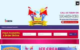 Bounce On Us Party Rental of Stoughton website