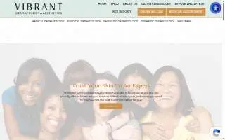 Vibrant Dermatology & Aesthetics - Milton of Stoughton website