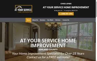 At Your Service Home Improvement - Chris Lipski website