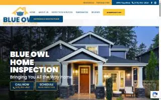 Blue Owl Home Inspection website
