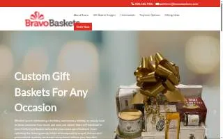 Bravo Baskets website
