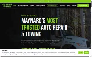 CJ AUTO & TOW website
