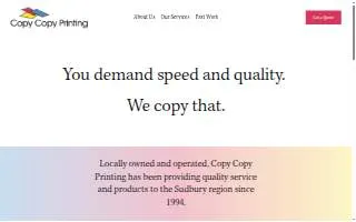 Copy Copy Printing website