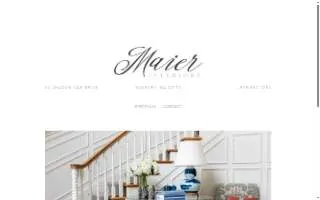 Maier Interiors website