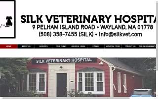 Silk Veterinary Hospital website