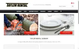 Sudbury Taylor Rental website