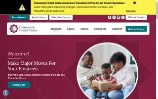 Community Credit Union of Swampscott website