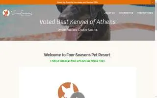Four Seasons Pet Resort of Swampscott website