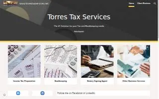 Torres Tax Services website