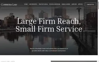 Correira Law website