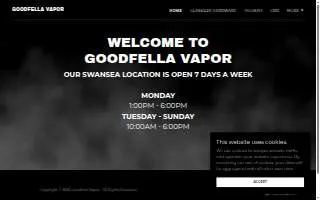 GoodFella Vapor website