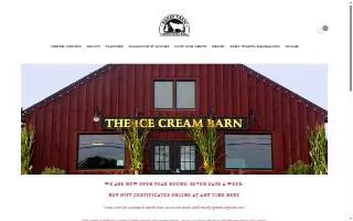 The Ice Cream Barn website