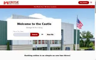 Castle Self Storage of Taunton website