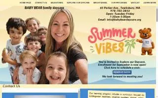 Baby Bear Family Daycare website