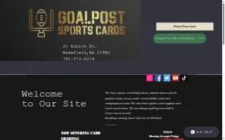 Goalpost Sports Cards website