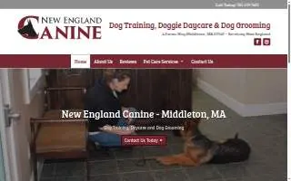 New England Canine of Wakefield website