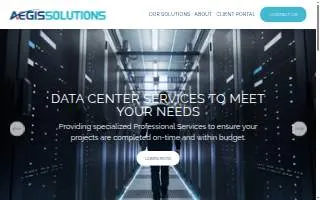 Aegis Solutions website