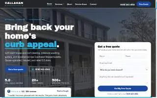 Callahan Exterior Cleaning website