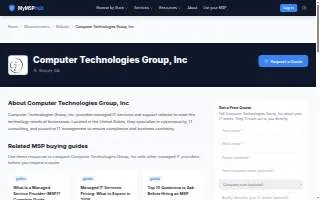 Computer Technologies Group, Inc website