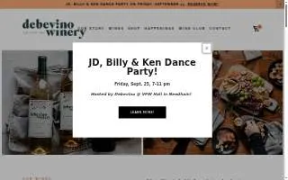 De bevino Winery of Walpole website
