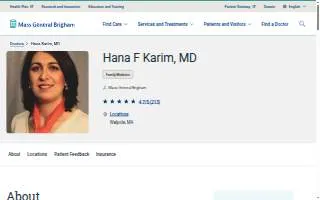Hana F Karim, MD website