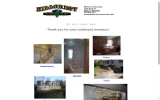 Hillcrest Construction website