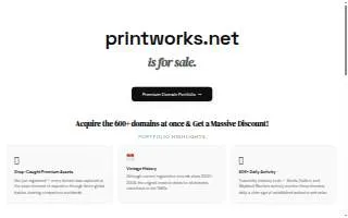 Printworks of Walpole website