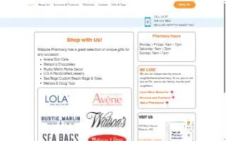 Walpole Pharmacy website