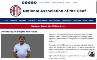 Deaf and Hard of Hearing Program website