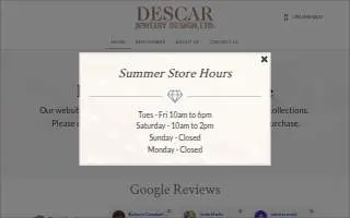 Descar Jewelry Design. LTD. website